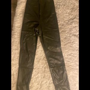 Dark green latex pants